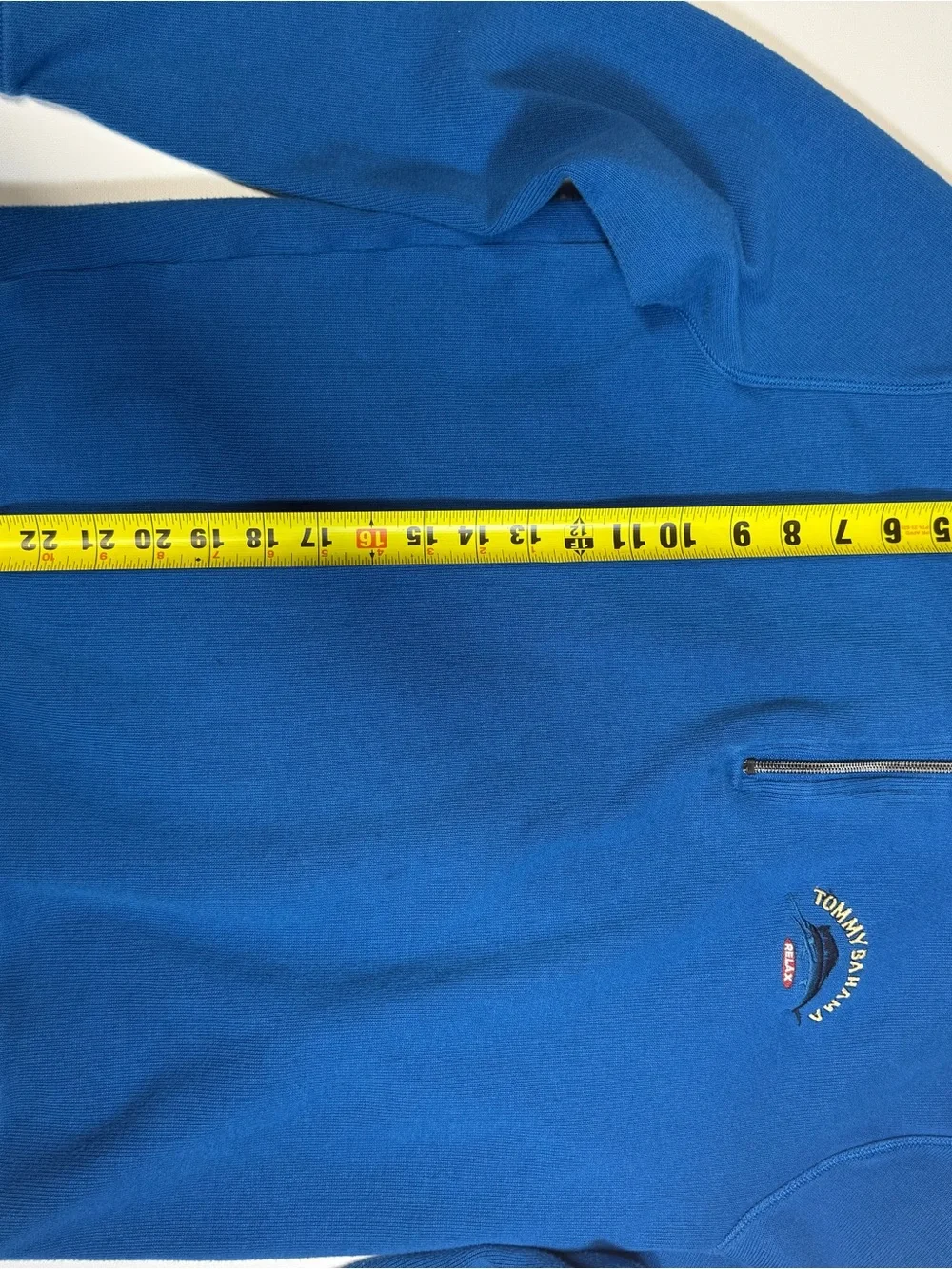 Tommy‎ Bahama Men's Royal Blue Half-Zip Pullover Sweatshirt